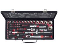 TOOLCRAFT TO-9626409 Jeu de cliquets réversibles 1/4\ (6.3 mm), 1/2\ (12.5 mm) Longueur44.5 cm