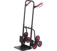 TOOLCRAFT TO-9650166 Diable monte-escalier pliable, réglable en hauteur acier Charge max: 150 kg