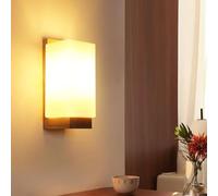 Toolight Applique Murale Intérieure LED, 12W Applique en Bois Dimmable, Lampe Murale Industrielle Rétro Avec E27 Ampoule, 3 Températures de Couleur pour Salon Chambre Couloir Escalier