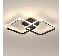Toolight Luminaire Plafonnier 42W 4500K Noir 64cm Salon Chambre