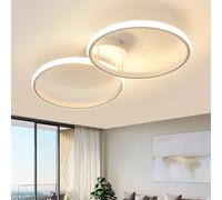 Toolight Plafonnier LED 42W 3000K Blanc 54cm Salon Cuisine