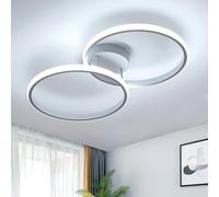 Toolight Plafonnier LED, 30W 3375LM Luminaire Plafonnier LED Cuisine Rond Design, Luminaire Plafond pour Chambre Cuisine Salon Couloir, 6500K Lumière Blanche, 54CM