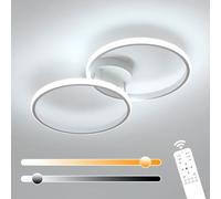 Toolight Plafonnier Moderne 38W 3000-6500K Blanc 54cm Salon Chambre