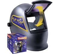 Toolit FLIP-FLAP 042513 Casque de soudeur EN 166, EN 168, EN 175 noir