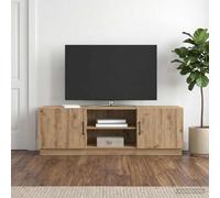 toolkix Meuble TV - 150 x 31 x 47 cm - Chêne Artisan - Meuble TV - Meuble TV - Meuble bas - Meuble multimédia - Salon - Gestion des câbles