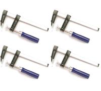 TOOLLAND 3935-15 serre-joints à vis, 150 mm x 50 mm,Couleur assortie (Lot de 4)