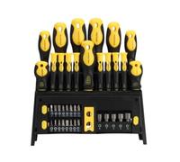 Toolland Coffret de tournevis et embouts avec support, magnétique, à fixation murale, en chrome-vanadium, 42 pièces
