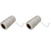 Toolland Cordeau de maçon, diamètre 1.2 mm, longueur 100 m, blanc (Lot de 2)