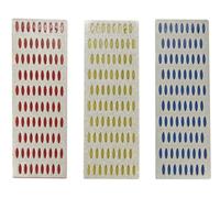 Velleman Jeu de pierres à affûter diamant – 3 grains pour couteaux, ciseaux de rabot et gouges à bois
