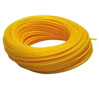 Toolland Fil pour coupe-bordure, nylon, jaune, 2 mm, 100 m