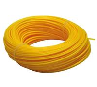 Toolland Fil pour coupe-bordure, nylon, jaune, 2 mm, 50 m