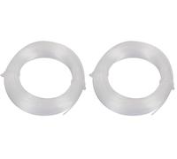 Toolland Fil pour Coupe-Bordure, Nylon, Transparent, 1.2 mm, 25 m (Lot de 2)