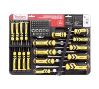 Toolland HSET15N Lot de 60 tournevis et embouts