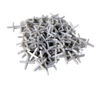 Toolland Lot de 100 croisillons autonivelants, plastique, blanc, espacement 8 mm