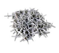 Toolland Lot de 250 croisillons autonivelants, plastique, blanc, espacement 2 mm