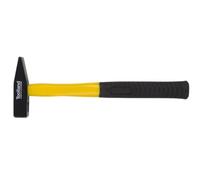Toolland Marteau de menuisier, tête en acier 300 g, manche en fibre de verre pour force & durabilité, jaune/noir
