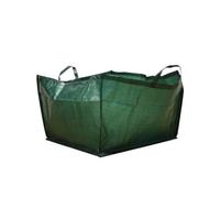 Toolland – Sac à déchets de jardin carré, polyester, vert, 190 L, 2 poignées