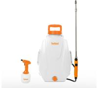 Toolland Set pulvérisateur électrique - 12L pulvérisateur à dos avec lance télescopique + 1L pulvérisateur à main avec