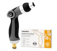 TOOLMAYS Pistolet d'Arrosage avec Buse en Laiton | Haute Pression, ContrôLe De DéBit Au Pouce, Pistolet Tuyau Arrosage Pour Lavage De Voiture & Cour, Arroser Plantes