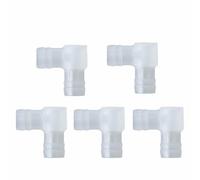 tooloflife Lot de 5 raccords coudés en plastique coudé à 90 degrés en L pour aquariums et jardinage domestique (L : 14 mm)