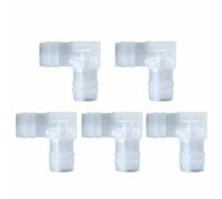 tooloflife Lot de 5 raccords coudés en plastique coudé à 90 degrés en L pour aquariums et jardinage domestique (Q : 18 mm)
