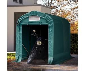 TOOLPORT 1,6x2,4 m, Tente garage, Bâche PVC, vert foncé, sans statique - (77833)
