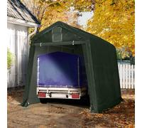 TOOLPORT 2,4x3,6 m, Tente garage, Bâche PE, vert foncé - (8045)