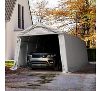 TOOLPORT 3,3x6,0 m, Tente garage, PRIMEtex 2300, H. 2,1 m, gris, avec statique (type de sol : béton) - (49681)