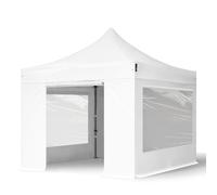 TOOLPORT 3x3 m Tonnelle pliante Acier, PES 750, blanc - (600039)