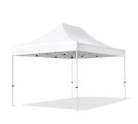 TOOLPORT 3x4,5 m Tonnelle pliante Acier, PES 700, blanc - (581836)