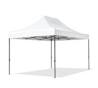 TOOLPORT 3x4,5 m Tonnelle pliante Acier, PES 750, blanc - (600059)