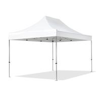TOOLPORT 3x4,5 m Tonnelle pliante Alu, PES 800, blanc - (600192)