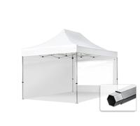 TOOLPORT 3x4,5 m Tonnelle pliante Alu, PES 800, côtés panoramiques, blanc - (600214)
