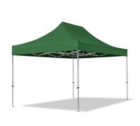 TOOLPORT 3x4,5 m Tonnelle pliante Alu, PES 800, vert foncé - (600195)