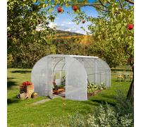 TOOLPORT 3x4m Serre tunnel, Bâche PE, blanc - (8996)