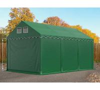 TOOLPORT 3x6 m tente de stockage, PVC 800, H. 2,6 m, vert foncé, sans statique - (7701BL)