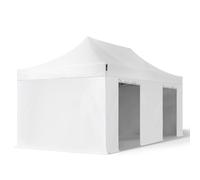 TOOLPORT 3x6 m Tonnelle pliante Acier, PES 750, côtés sans fenêtre, blanc - (600084)