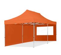 TOOLPORT 3x6 m Tonnelle pliante Alu, PES 700, côtés panoramiques, orange - (59028)
