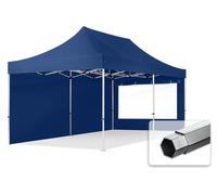 TOOLPORT 3x6 m Tonnelle pliante Alu, PES 800, côtés panoramiques, bleu foncé