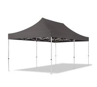TOOLPORT 3x6 m Tonnelle pliante Alu, PES 800, gris foncé - (600226)