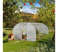 TOOLPORT 3x6m Serre tunnel, Bâche PE, blanc - (8997)