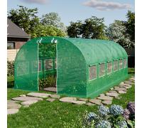 TOOLPORT 3x6m Serre tunnel, Bâche PE, vert - (8935)