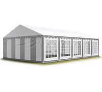 TOOLPORT PRO 4x10 m tente de réception, PVC 700, H. 2 m, gris-blanc - (6111)