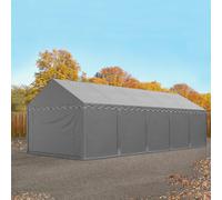 TOOLPORT 4x10 m tente de stockage, PVC 750, H. 2 m, gris - (8257)