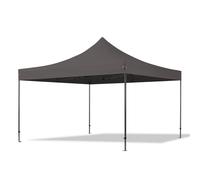 TOOLPORT 4x4 m Tonnelle pliante Acier, PES 750, gris foncé - (600099)
