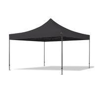 TOOLPORT 4x4 m Tonnelle pliante Acier, PVC 800, noir - (600126)