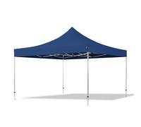 TOOLPORT 4x4 m Tonnelle pliante Alu, PES 800, bleu foncé - (600178)