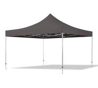 TOOLPORT 4x4 m Tonnelle pliante Alu, PES 800, gris foncé