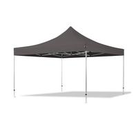 TOOLPORT 4x4 m Tonnelle pliante Alu, PES 800, gris foncé - (600179)