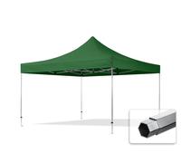 TOOLPORT 4x4 m Tonnelle pliante Alu, PES 800, vert foncé - (600191)